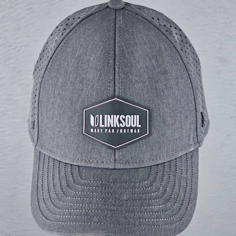 Melin Hat Mens OS Grey A-Game Hydro Linksoul Make Par Not War Snapback Cap